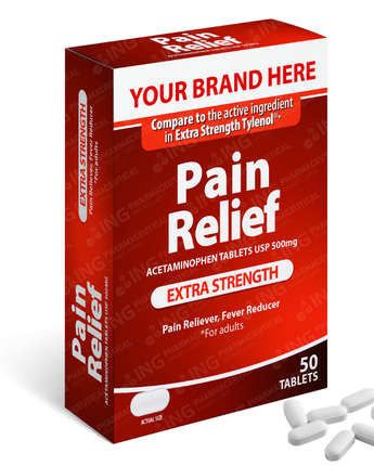 PAIN RELIEF - Acetaminophen 500 mg tablets - Compare to Extra Strength Tylenol® - OTC Own Brand Private Label