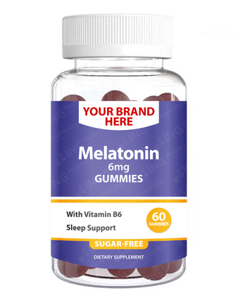 Sleep Support Gummies Private Label (PECTIN) | Melatonin + B6 + Magnesium + Chamomile | Private Label Gummy Manufacturer |